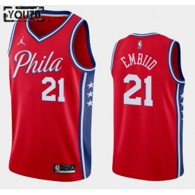 Maglia Philadelphia 76ers Joel Embiid 21 2020-21 Jordan Brand Statement Edition Swingman - Bambino